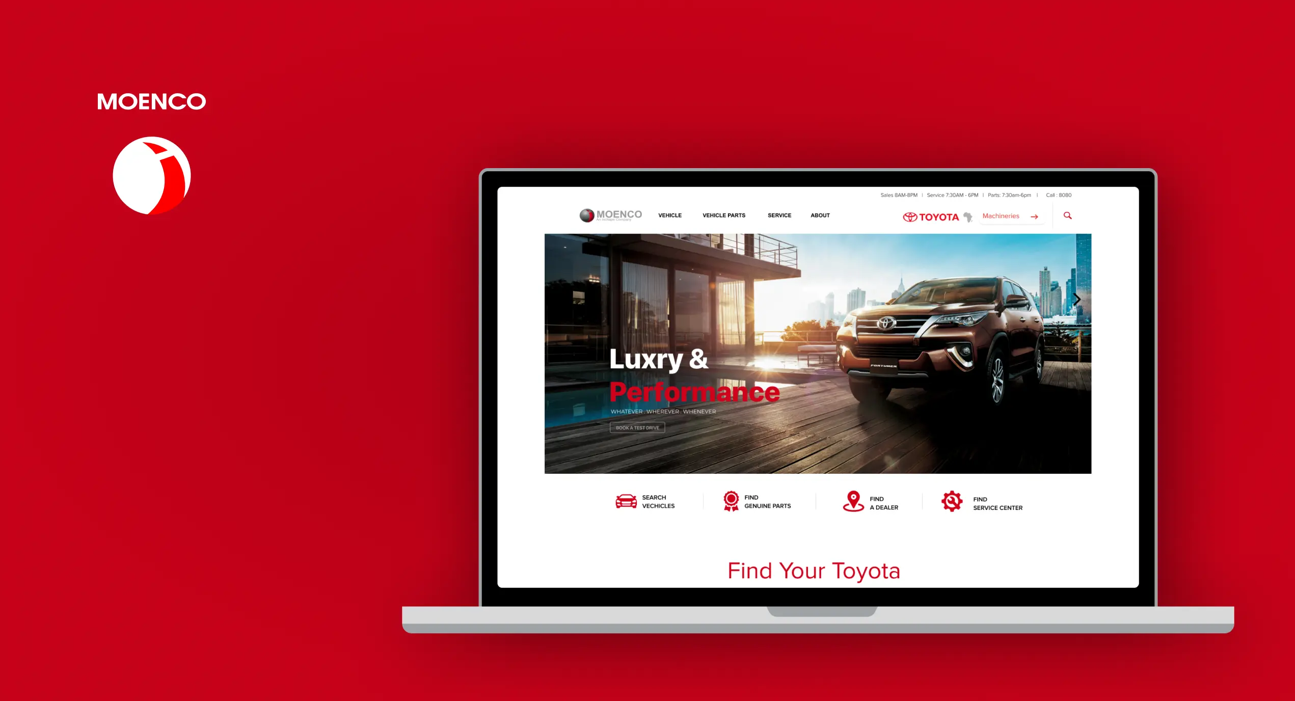 MOENCO (Toyota Ethiopia) Web Portal